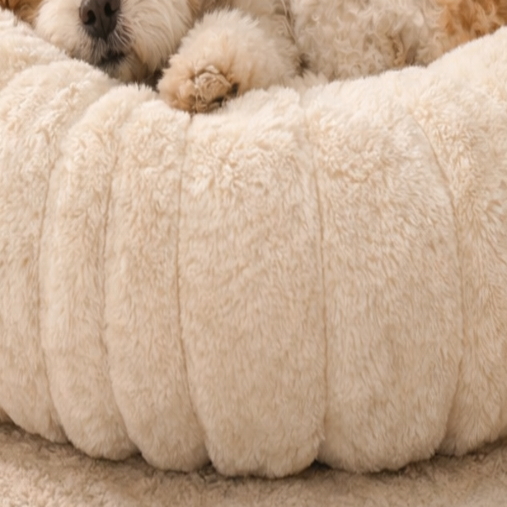 Beruhigendes Donut Hundebett – Erstklassiges Anti-Angst-Hundebett