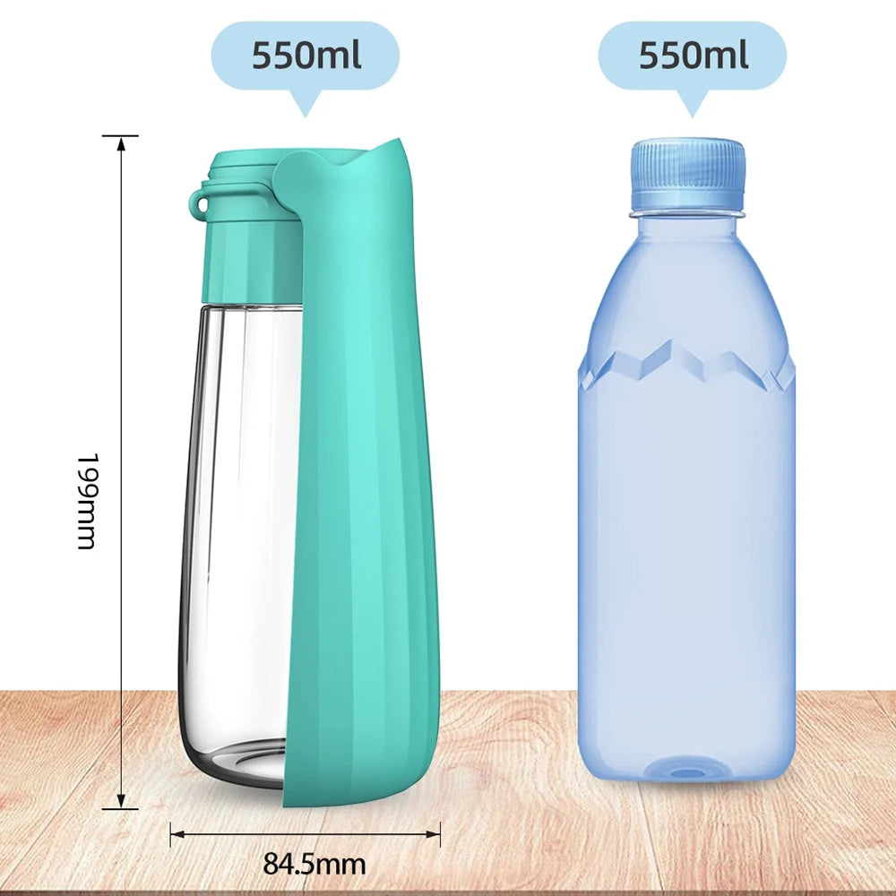 Premium faltbarer, auslaufsicherer Haustier-Trinkflasche